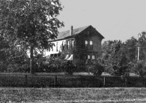 The Experiment Station Building in 1896, then at the northwest corner of East Campus. Porter oversaw its restoration, blunting criticism of decrepit facilities of the College of Agriculture. Courtesy University Archives.