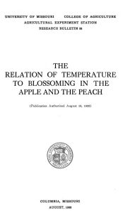 Bulletins describing research that had a practical application to Missouri farmers was one way that Edward Porter and Henry Waters hoped to build a positive relationship with an important constituency. This 1922 publication was co-written by MU horticulturist Charles Frederick Bradford. Bradford Research Center is named in his honor.