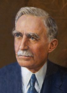 Frederick Mumford's official portrait painted at the time of his retirement.