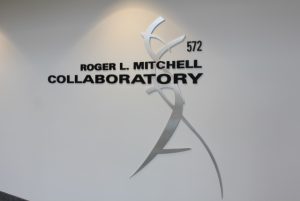 Mitchell's emphasis on collaboration was recently recognized by a unique conference room in the Bond Life Sciences Center.