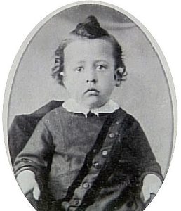 James Cash Penny as a toddler in Hamilton, Mo. Courtesy J.C. Penney Museum.