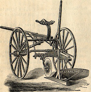 Of the Starling sulky plow, judges wrote that “this plow was made in that shape which careful experiment had shown to be best for turning the sod just as it should be.”