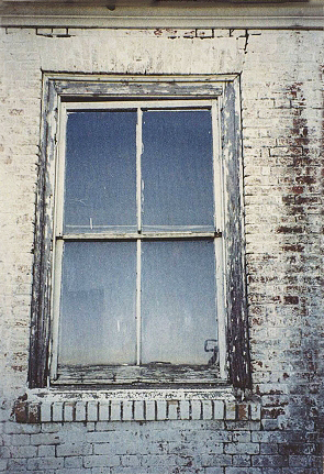 Non-original window before restoration.