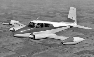 MU’s Cessna 310 was a sister ship to the famous Songbird, flown by TV aviator-cowboy Sky King from the Flying Crown Ranch. This airplane performed aero-medical missions for MU and was replaced with an air ambulance helicopter. Courtesy Cessna Aircraft.