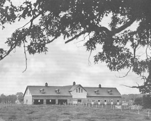 The Beef Barn still exists east of the Hearnes Center and south of the MU Healthcare campus. It was completed in 1905 at a cost of $8,315. Courtesy Campus Facilities.