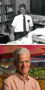 Bill Folk then (early '90s) and now. Top photo courtesy of the biochemistry department. Bottom photo by L.G. Patterson.