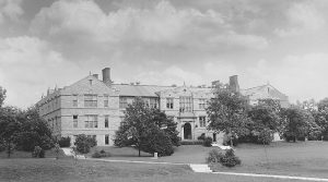 Schweitzer Hall, before its opening in 1912. The building was named after Paul Schweitzer, first chair of agricultural chemistry. Photo courtesy of University Archives.