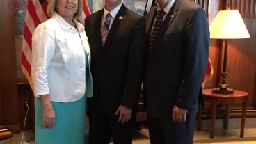 Mitchell Moon with Governor Mike Parson and First Lady of the State of Missouri Teresa Parson. Photo courtesy of Mitchell Moon.