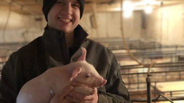 Ben Luebbering was recently named a 2019 Pig Farmer of Tomorrow. In this role, Ben shares his farming story with consumers on the National Pork Board social media platforms. Photo courtesy of Ben.