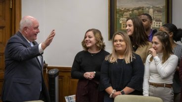 Holly Enowski attended the U.S. Department of Agriculture’s Future Leaders in Agriculture Program in Washington, D.C. this February. Participants met with USDA Secretary Sonny Perdue. USDA Photo by tom Witham.