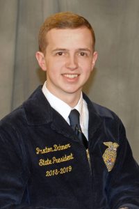 Paxton Dahmer served as the 2018-19 Missouri state FFA president. Photo courtesy of Paxton Dahmer.