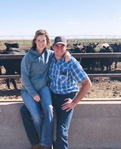 Elaine and Brendan met in Kansas, as Elaine was working a full-time job at a large purebred Angus cattle operation right after graduating from MU. Elaine interned at the same cattle operation as a student in the MU College of Agriculture, Food and Natural Resources (CAFNR) before accepting the full-time gig. Photo courtesy of Elaine Martin.