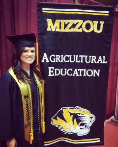 After multiple internships and professional work experiences related to agriculture communications – and numerous leadership opportunities within CAFNR – Samantha Turner now has the opportunity to share the agriculture message across the state as the newly named director of communications for Missouri Soybeans. Photo courtesy of Samantha Turner.