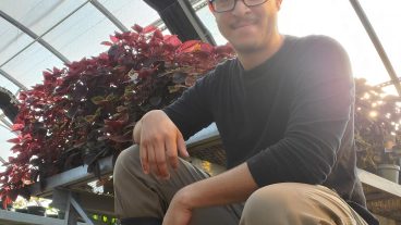 Marco Walden, a junior majoring in plant sciences, was the first student to receive the Henry Kirklin Memorial Scholarship. The scholarship is awarded annually to underrepresented minority students studying plant sciences. Photo courtesy of Marco Walden.