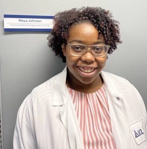 Maya Johnson has taken part in two different internship opportunities during her time at MU, including one with ICL Food Specialties. Johnson has also conducted undergraduate research during her time in the food science and nutrition degree program. Photo courtesy of Maya Johnson.