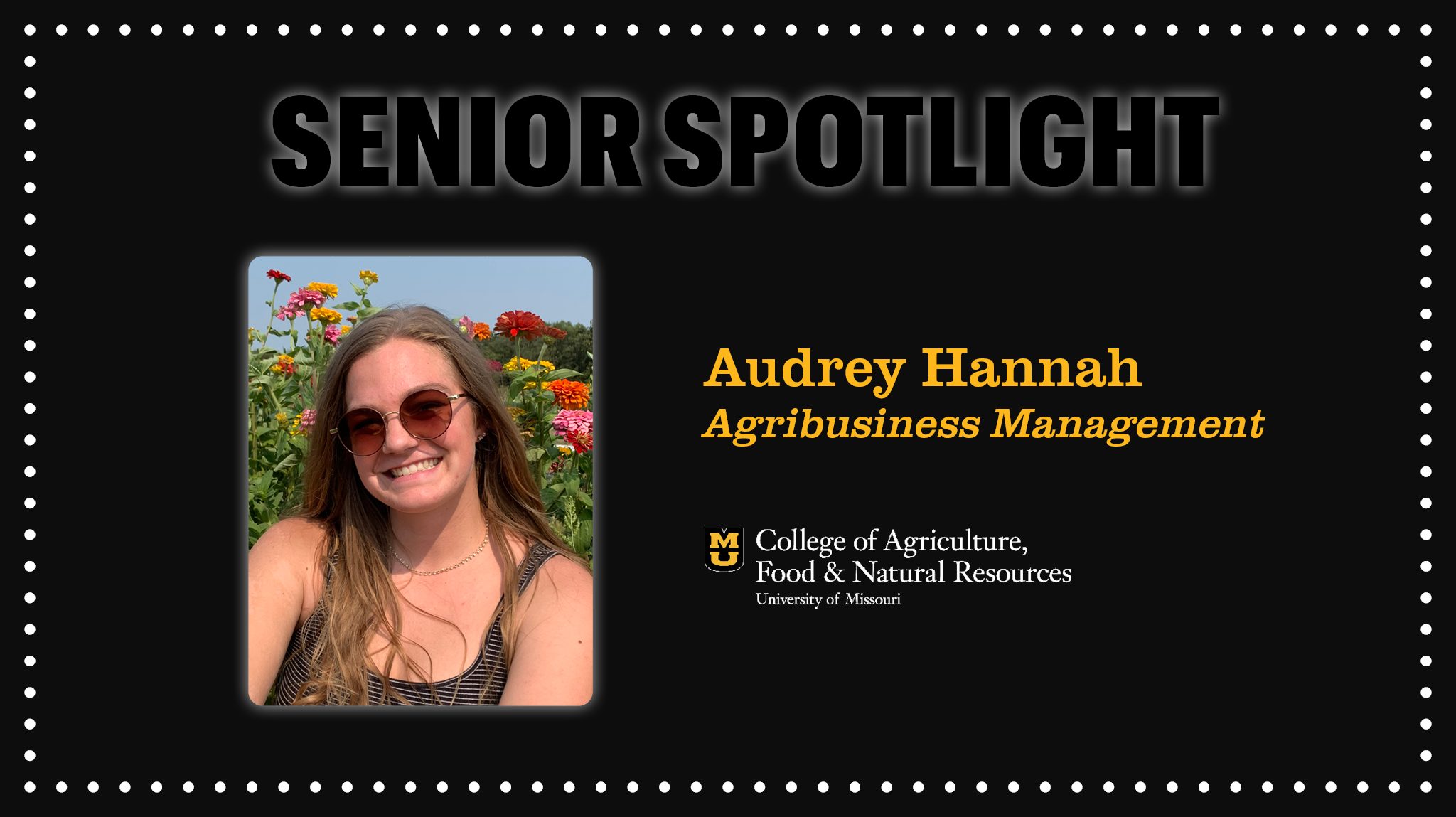 Senior Spotlight: Audrey Hannah (click to read)