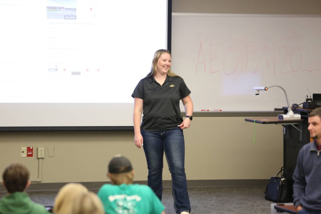 The teaching sessions were broke up into different sections, with agricultural education majors leading a variety of discussions related to crops, animals and science.