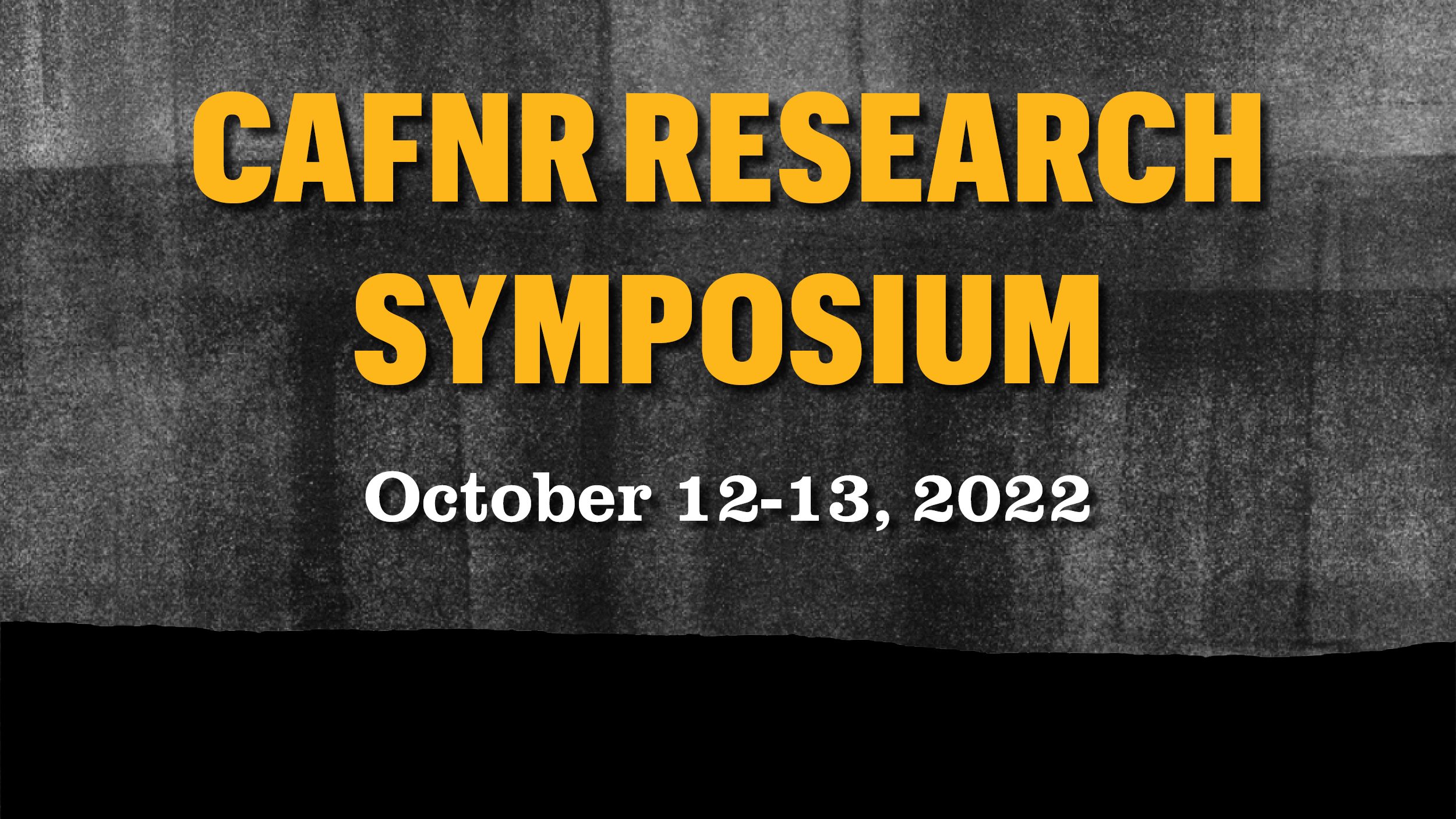 CAFNR Research Symposium (click to read)