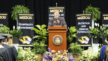 Joe Butler secured a job with Gardener's Path, a website dedicated to helping others with gardening advice, planting pointers and in-depth reviews of products, before graduation. While having a job did relieve him of some stress, Butler’s final day as a student did come with some pressure. He was one of two graduates who spoke during the ceremony, the first time that CAFNR has had students speak.