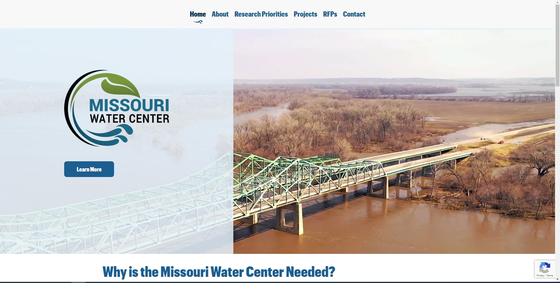 Missouri Water Center Debuts New Website (click to read)
