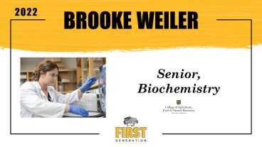 Senior Spotlight graphic for Brooke Weiler.