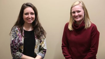 Katie Ogan (Barthel) and Laura Friedrich (right) serve as academic advisors for the agriculture degree programs.