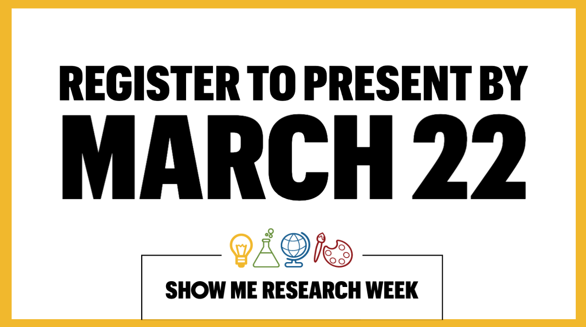 Show-Me Research Week Registration Deadline Approaching (click to read)