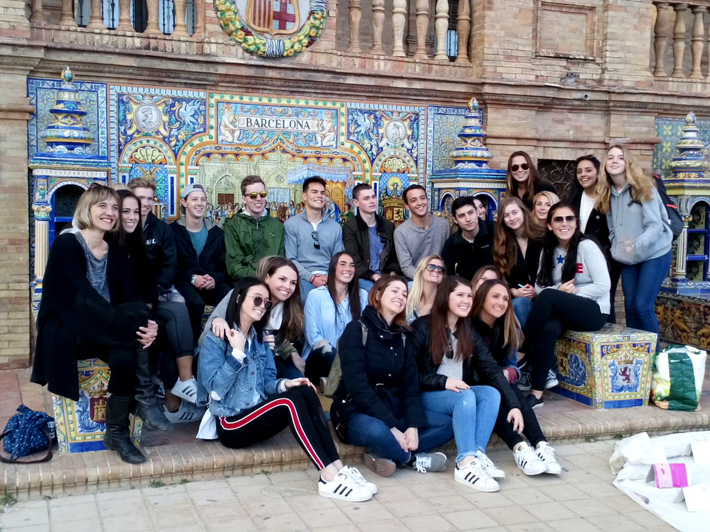 Group of students in Spain