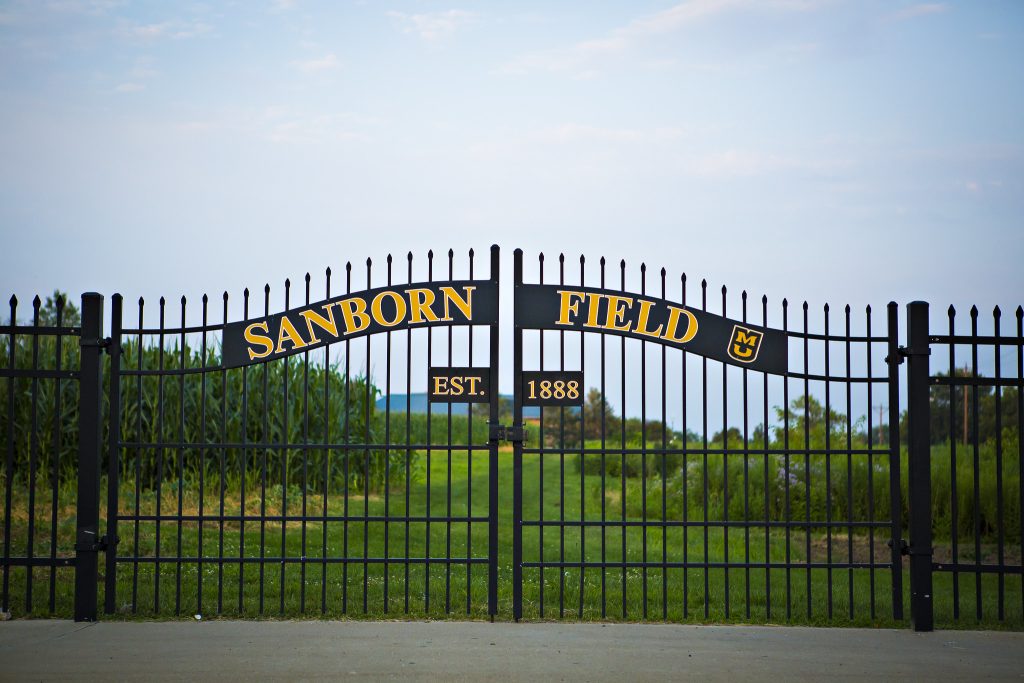 Sanborn Field gate