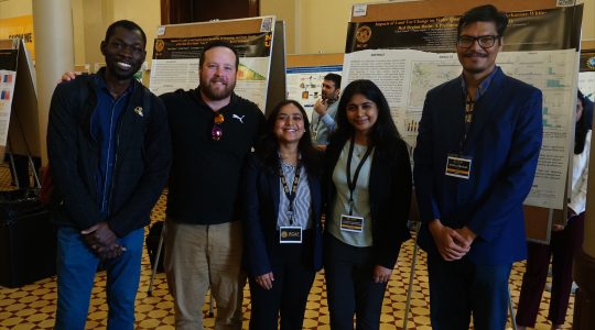 Two visiting scholars from India recently completed research in Noel Aloysius's hydrology lab in CAFNR (click to read)