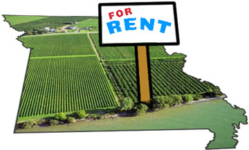 Graphic of Missouri with a "For Rent" sign