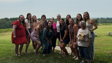 a large group of women