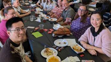 People smile at annual lunch event