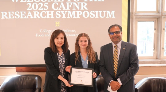 Biochemistry senior recognized with first-place award at Goldwater&nbsp;event (click to read)