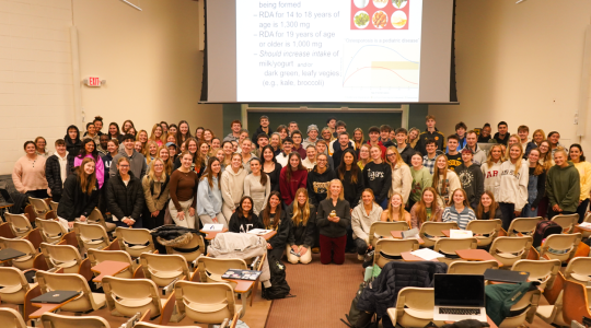 Catherine Peterson receives CAFNR Golden Apple&nbsp;Award (click to read)