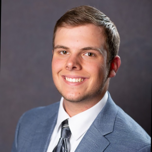 Drew Kientzy smiling.