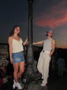 Ben Laizerovich posing with friend.