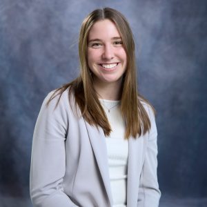 Clare Staley smiling.