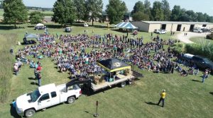 Numerous students attended the Southwest Research Center Career Exploration Day in September. The event allows high school students to get a glimpse of the possible careers in agriculture and natural resources. Photo courtesy of David Cope.