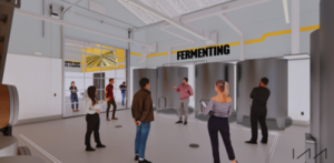 Rendering of fermentation lab.
