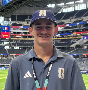 Ben Farmer as a summer employee for the FIFA World Cup games in Dallas.